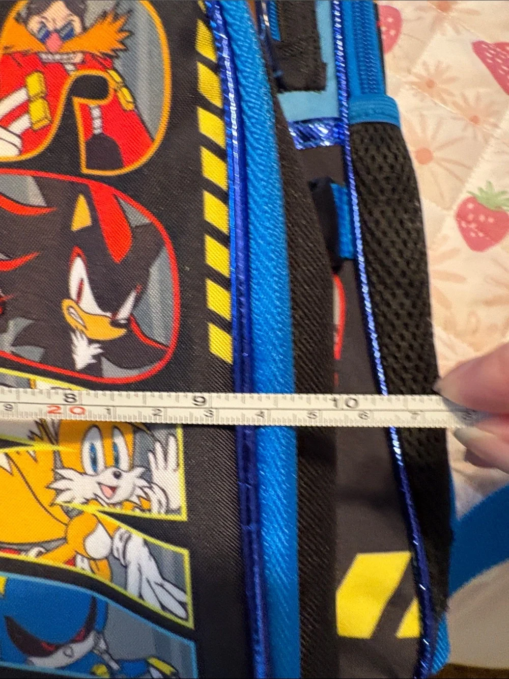 Sonic the Hedgehog Kids Blue Backpack with Headphones